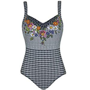 ‼️SALE ‼️ Sunflair One Piece Swimsuit Retro Collections size 10